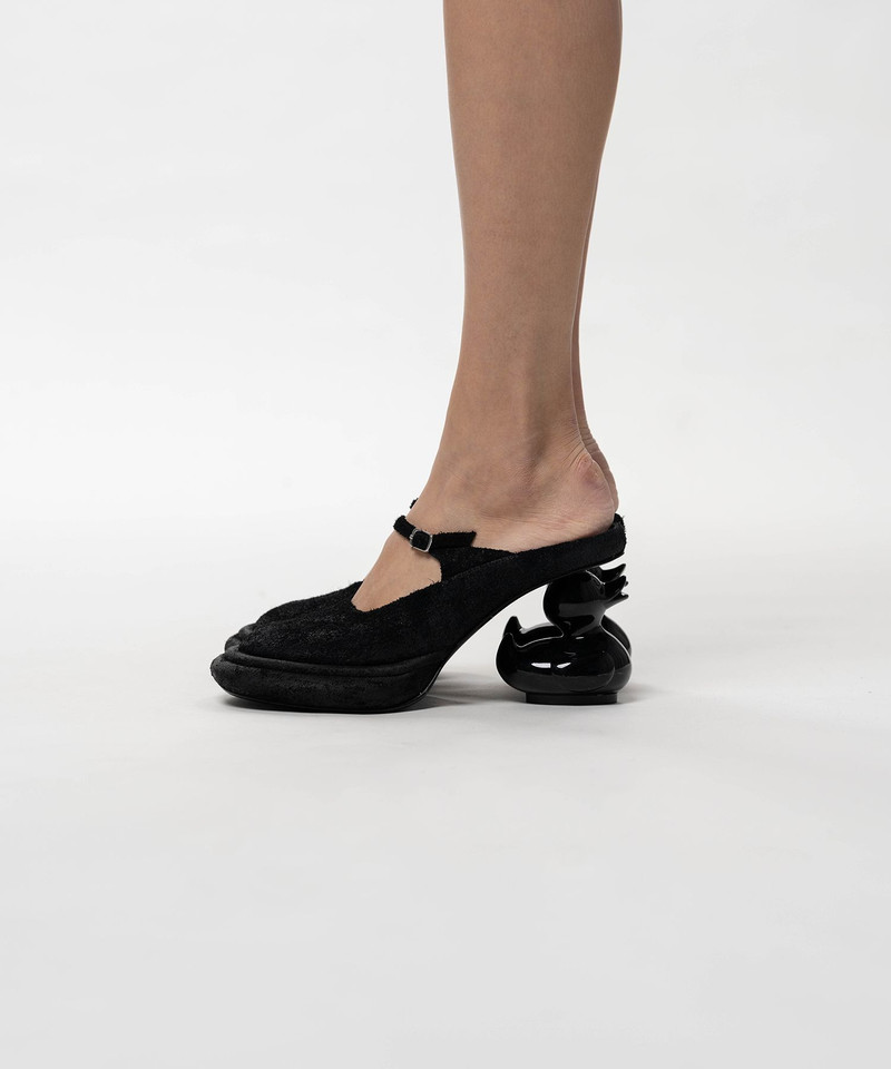 Duck Heel Suede Mule 8