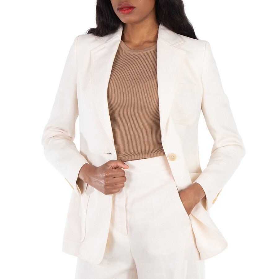 Max Mara Boemia Linen Suiting Blazer - 2