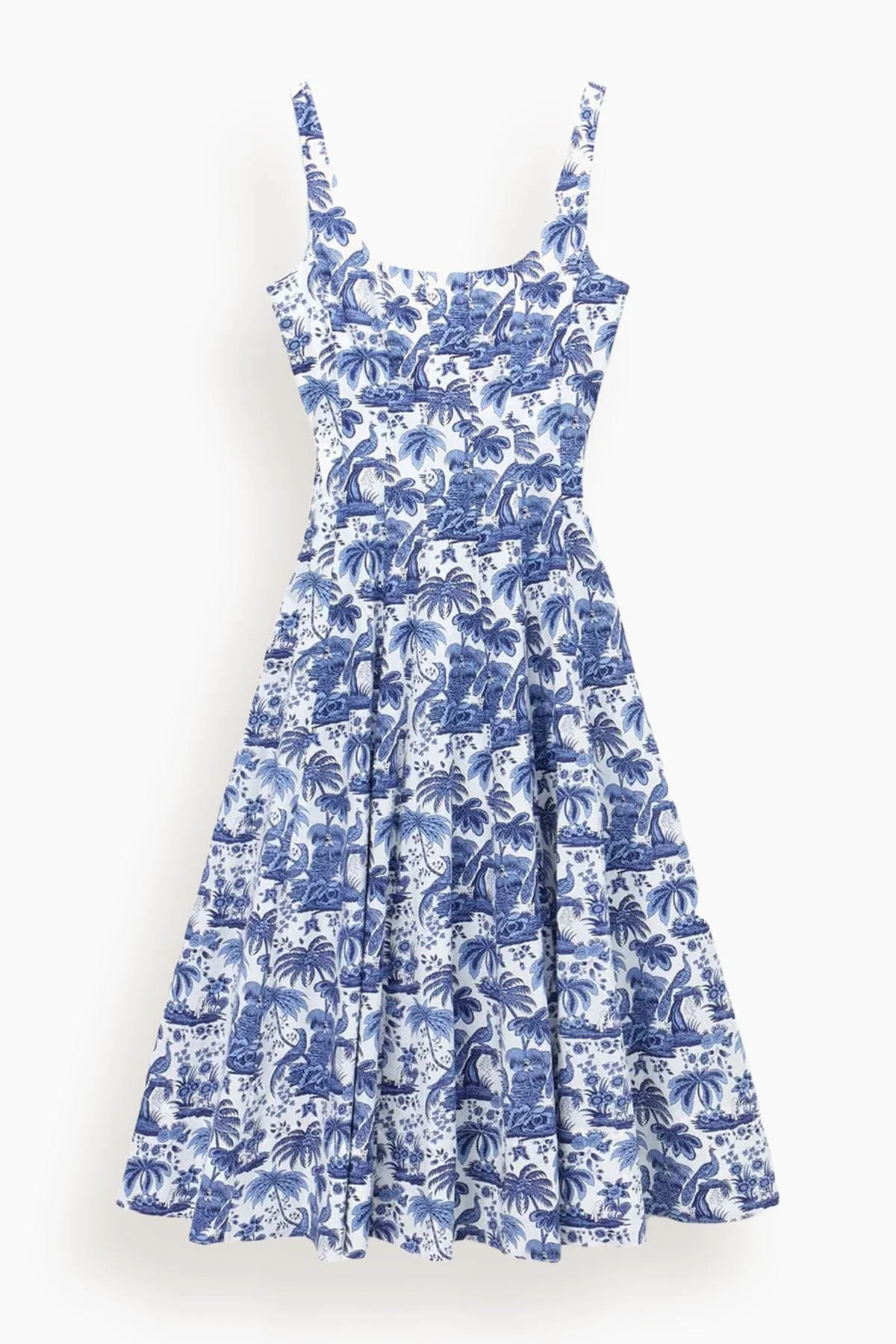 Wells Dress in Blue Toile - 1