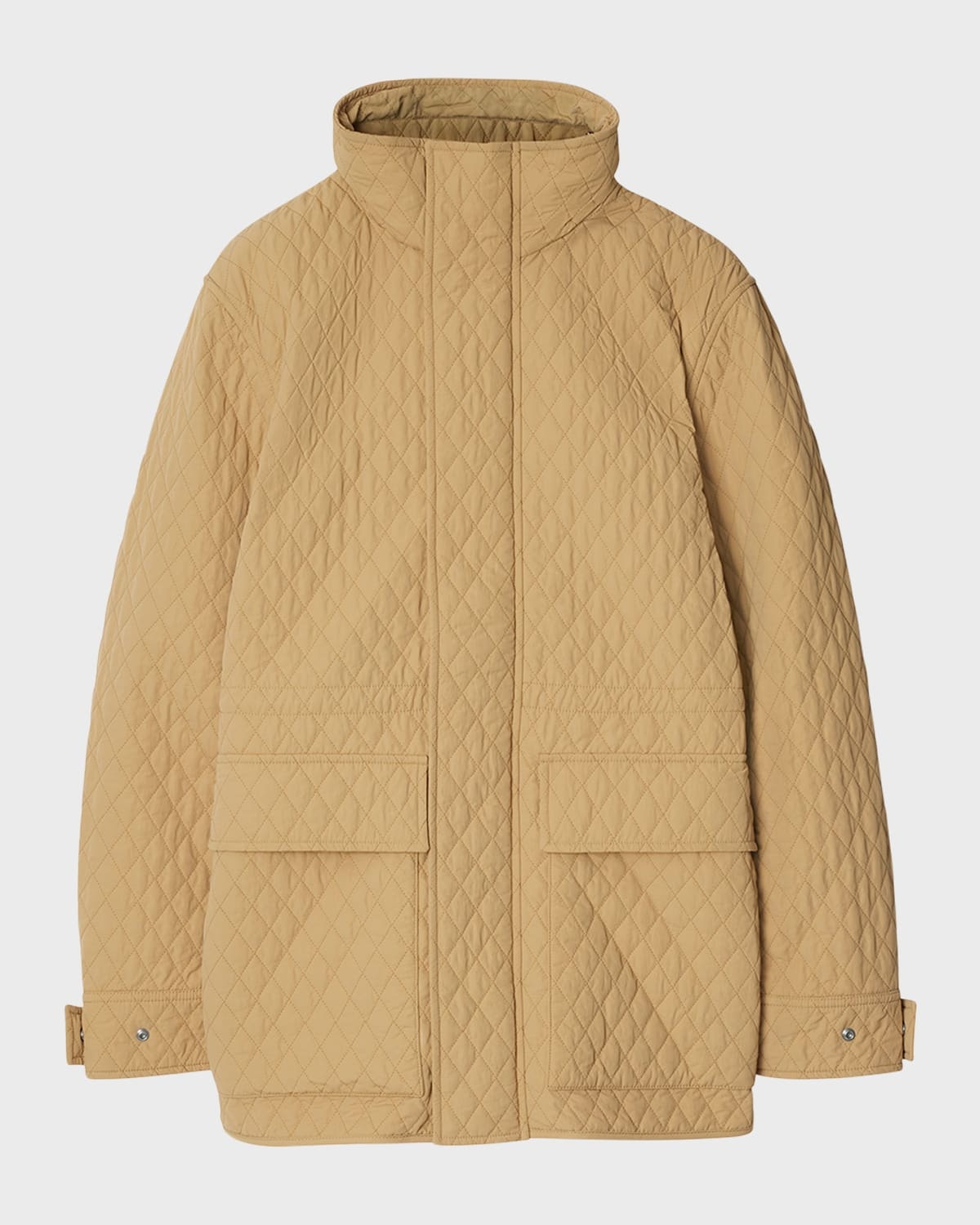 Short Quilted Parka Jacket - 1