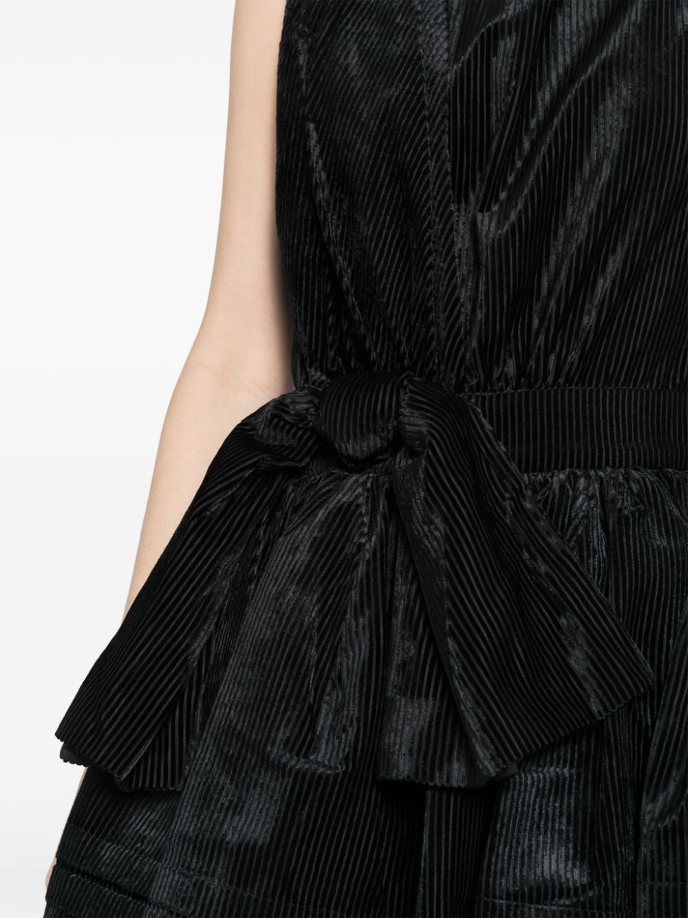 asymmetric bow-detail dress - 5