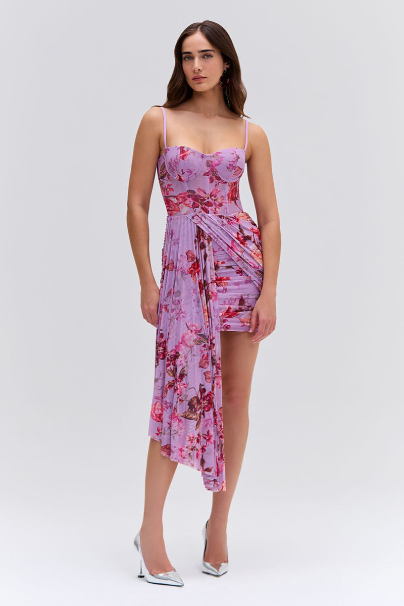Floral Haze Bustier Mini Dress 1