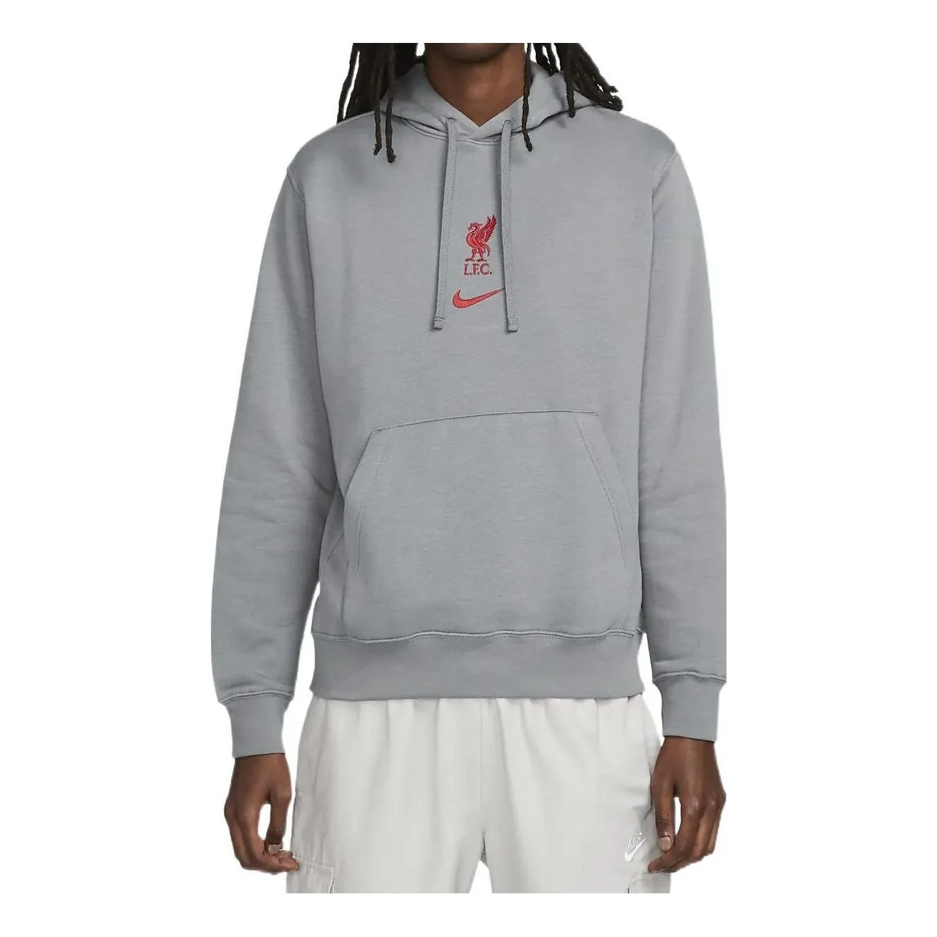 Nike Liverpool Club Pullover Hoodie 'Grey' DV2041-012 - 1