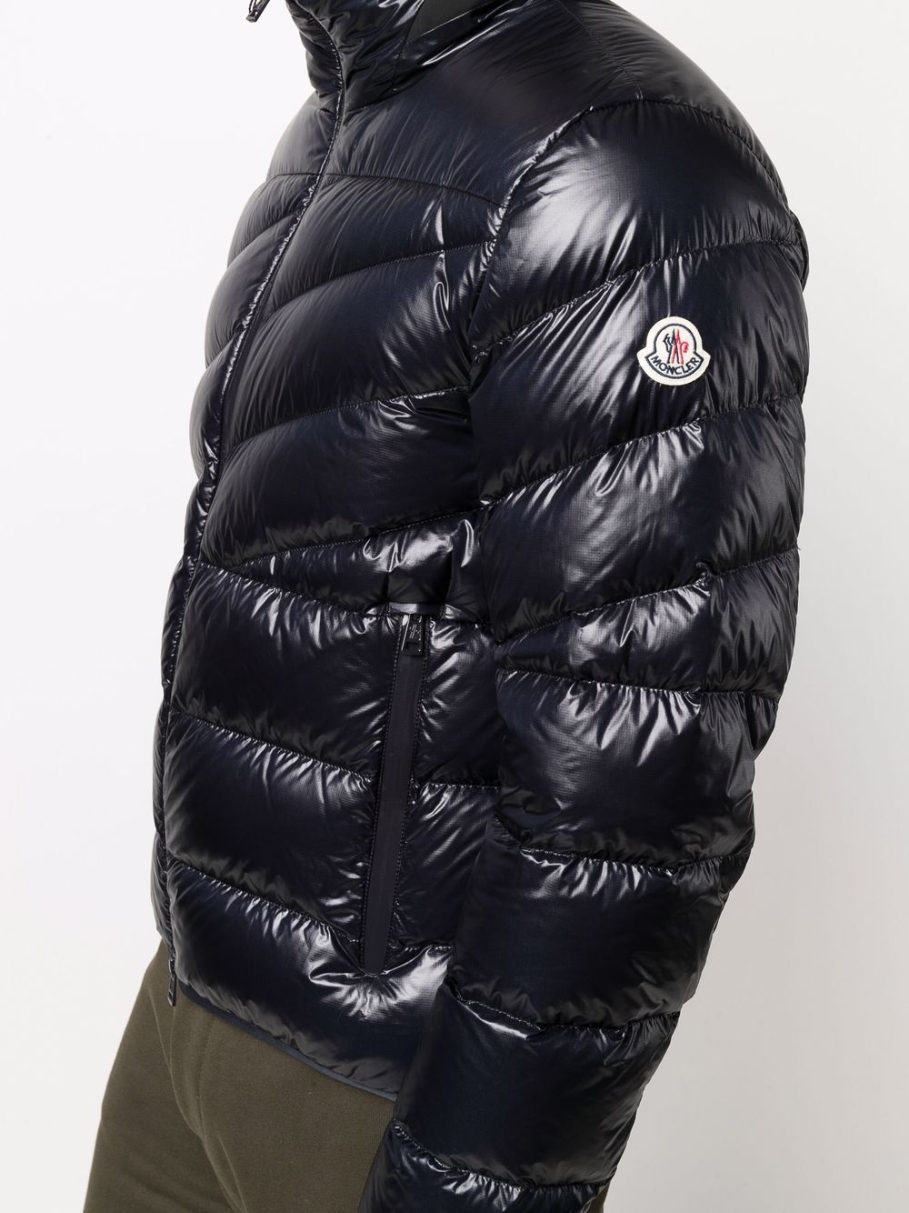 high-shine padded coat - 5