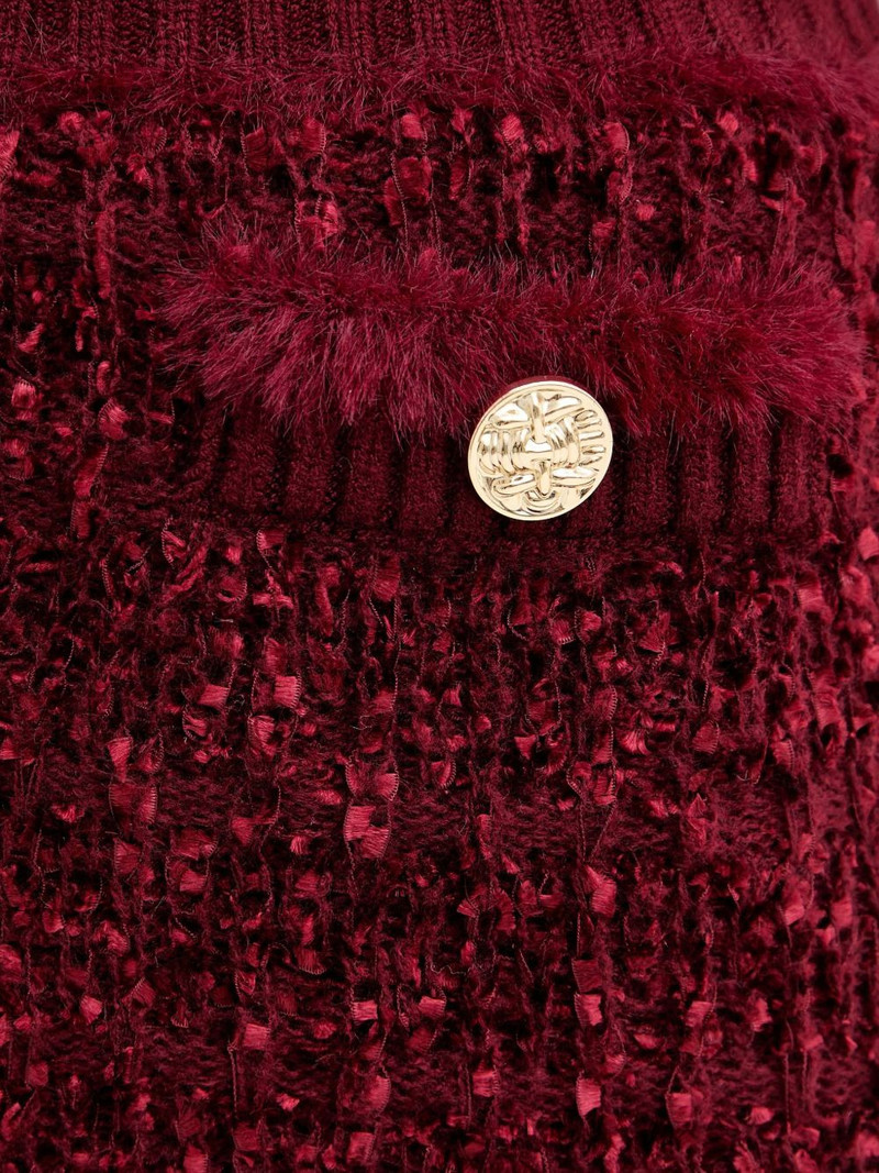 textured button mini skirt 4