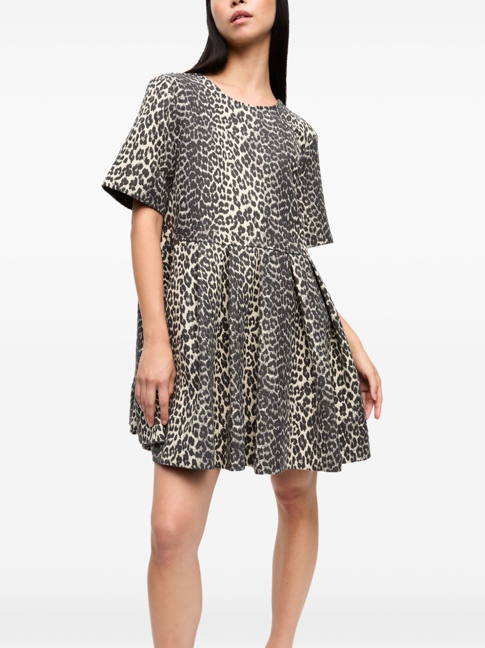 leopard-print minidress - 4