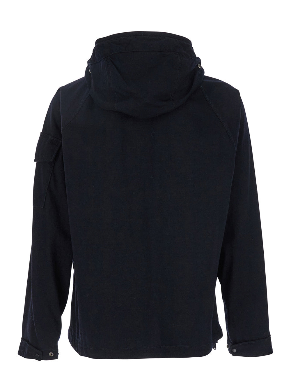 C.P. Company Men Blue Jacket With Explorer Hood And Adjustable Drawstring Waist In Tech Fabric Man - 2