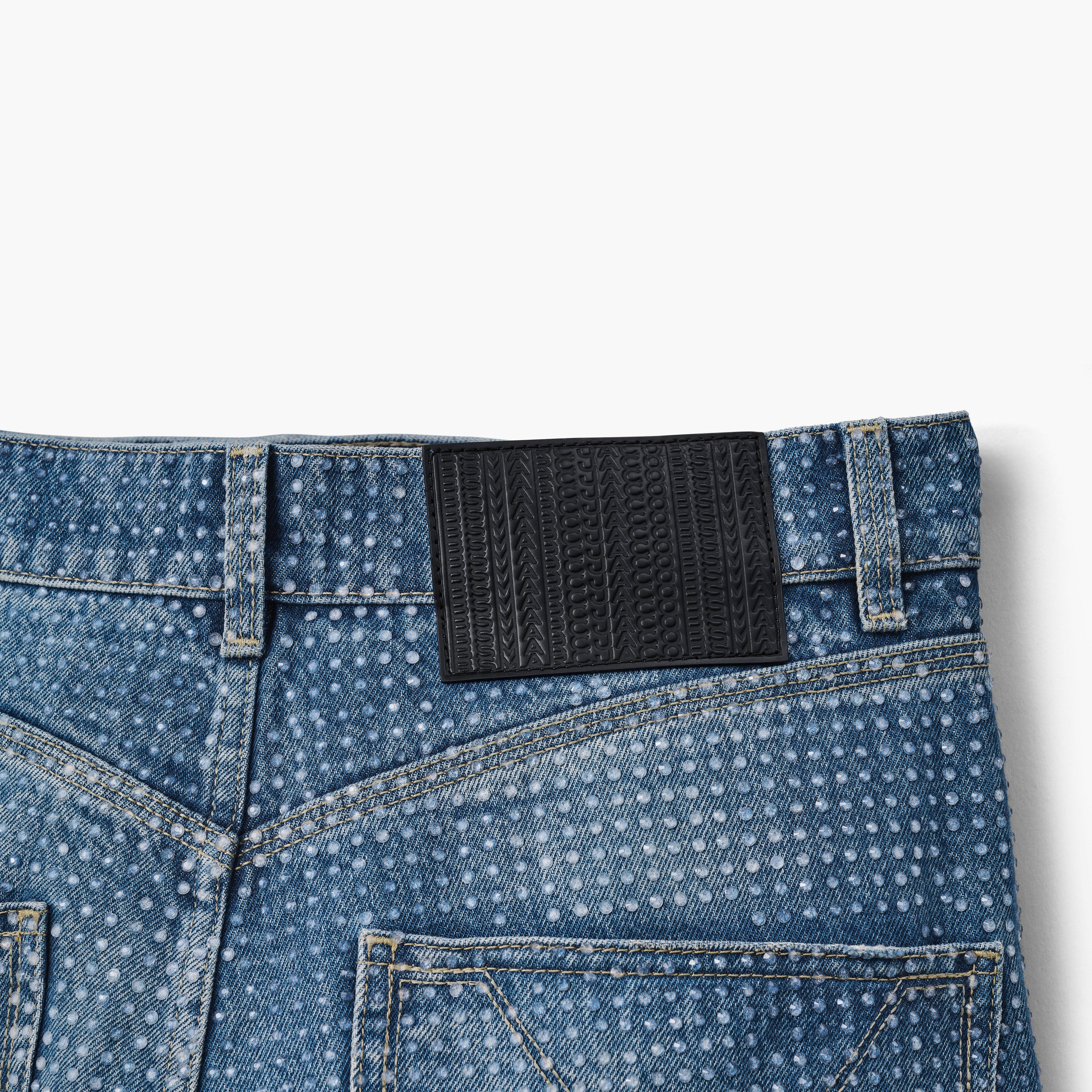 CRYSTAL DENIM OVERSIZED JEAN - 6