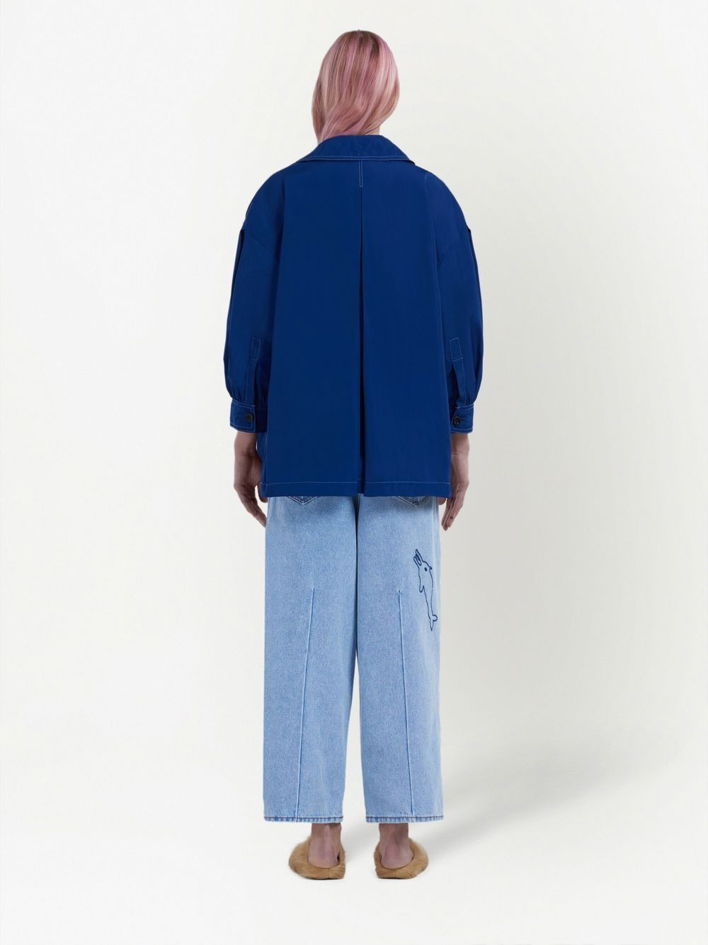 logo-embroidered jacket - 3
