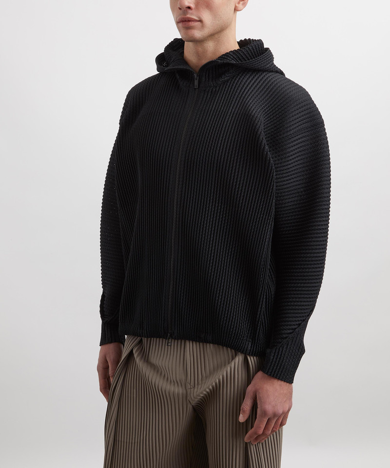ISSEY MIYAKE Pleated Hoodie outlook