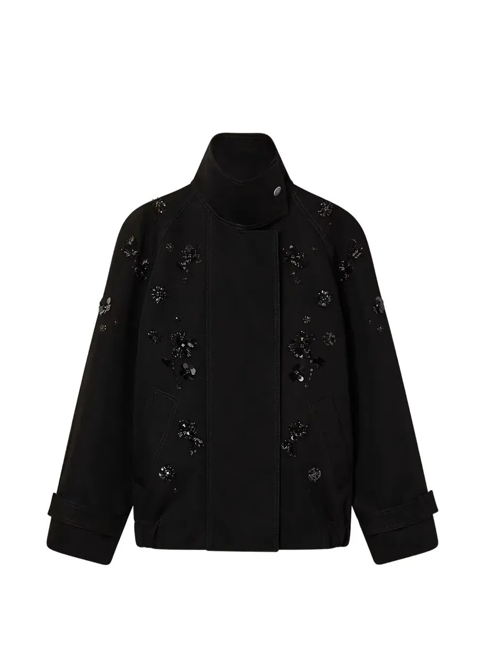 `Journey` Oversize Short Trench Coat With Embroidery - 1