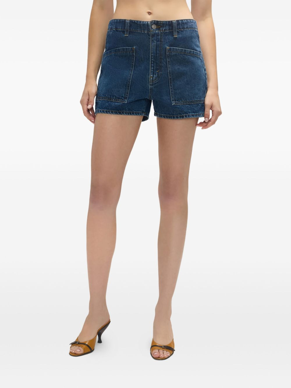The Bender pocket-detail denim shorts - 2