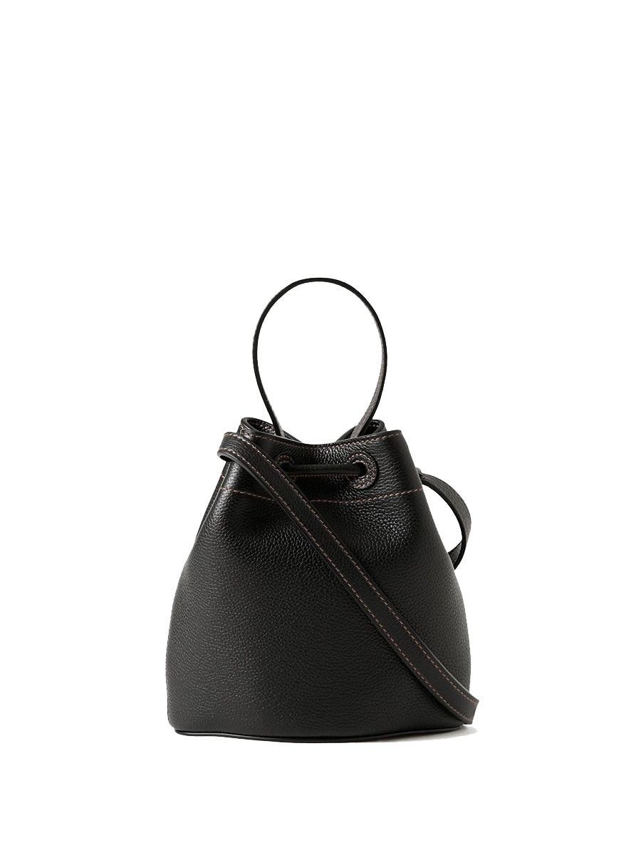 Mini TB Bucket Bag in Black - 3