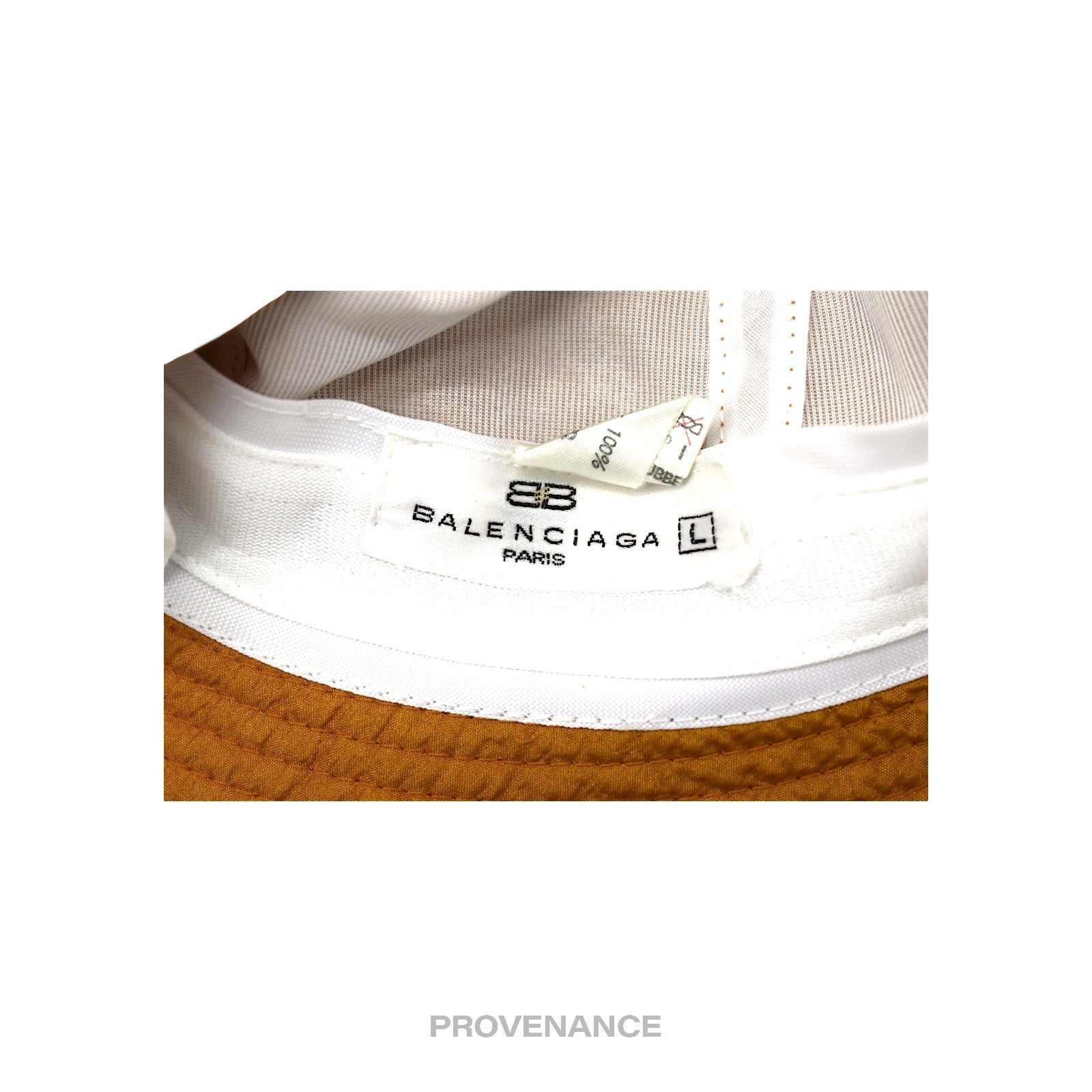 Balenciaga BB Logo Embroidered Bucket Hat - Golden Ochre - 5