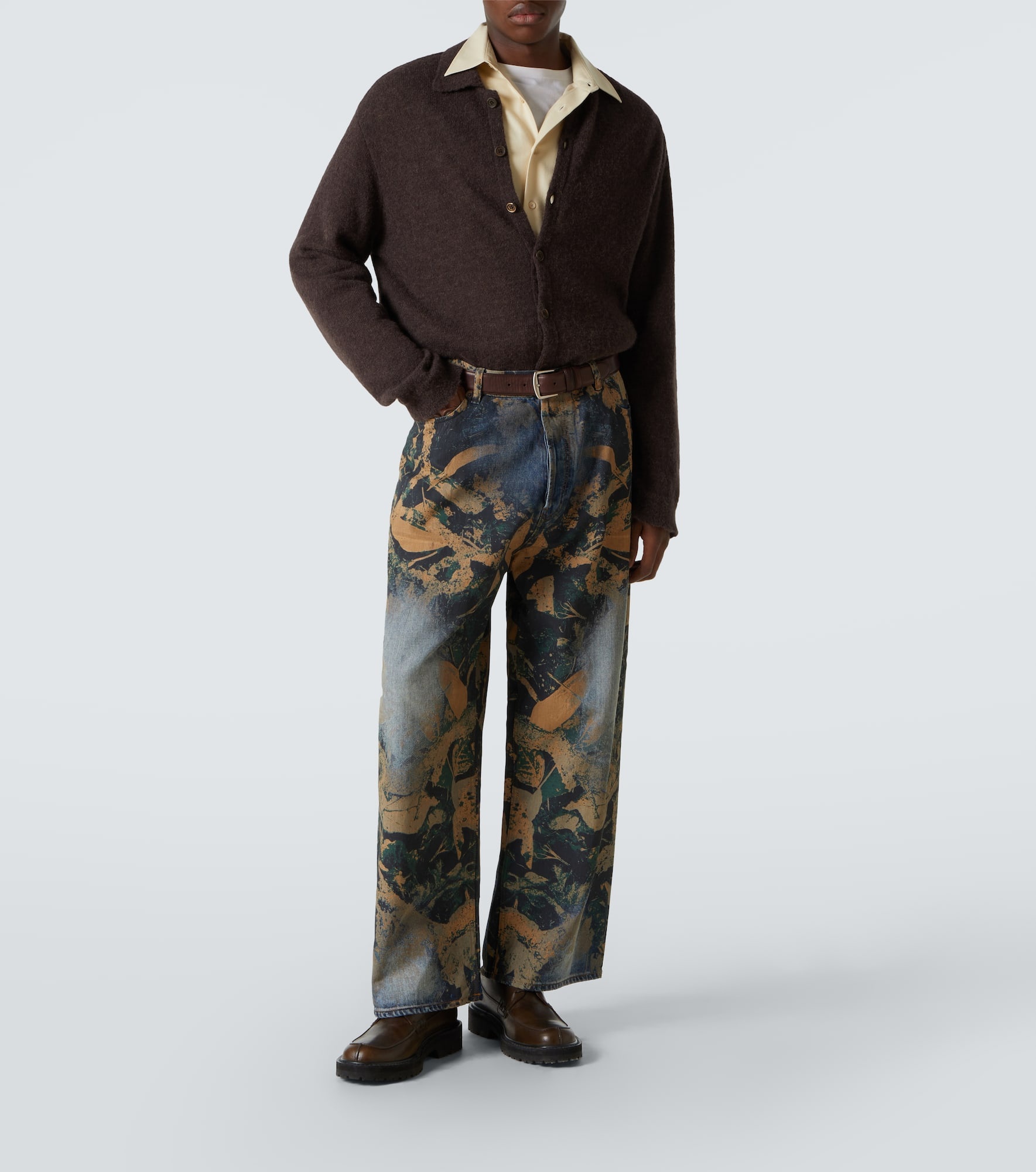 2023 printed wide-leg jeans - 2