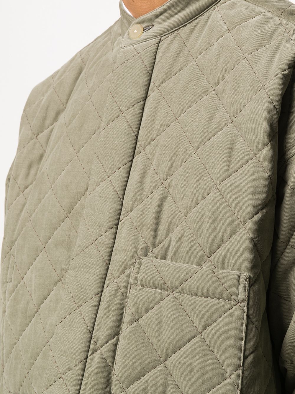 quilted oversized-fit jacket - 5