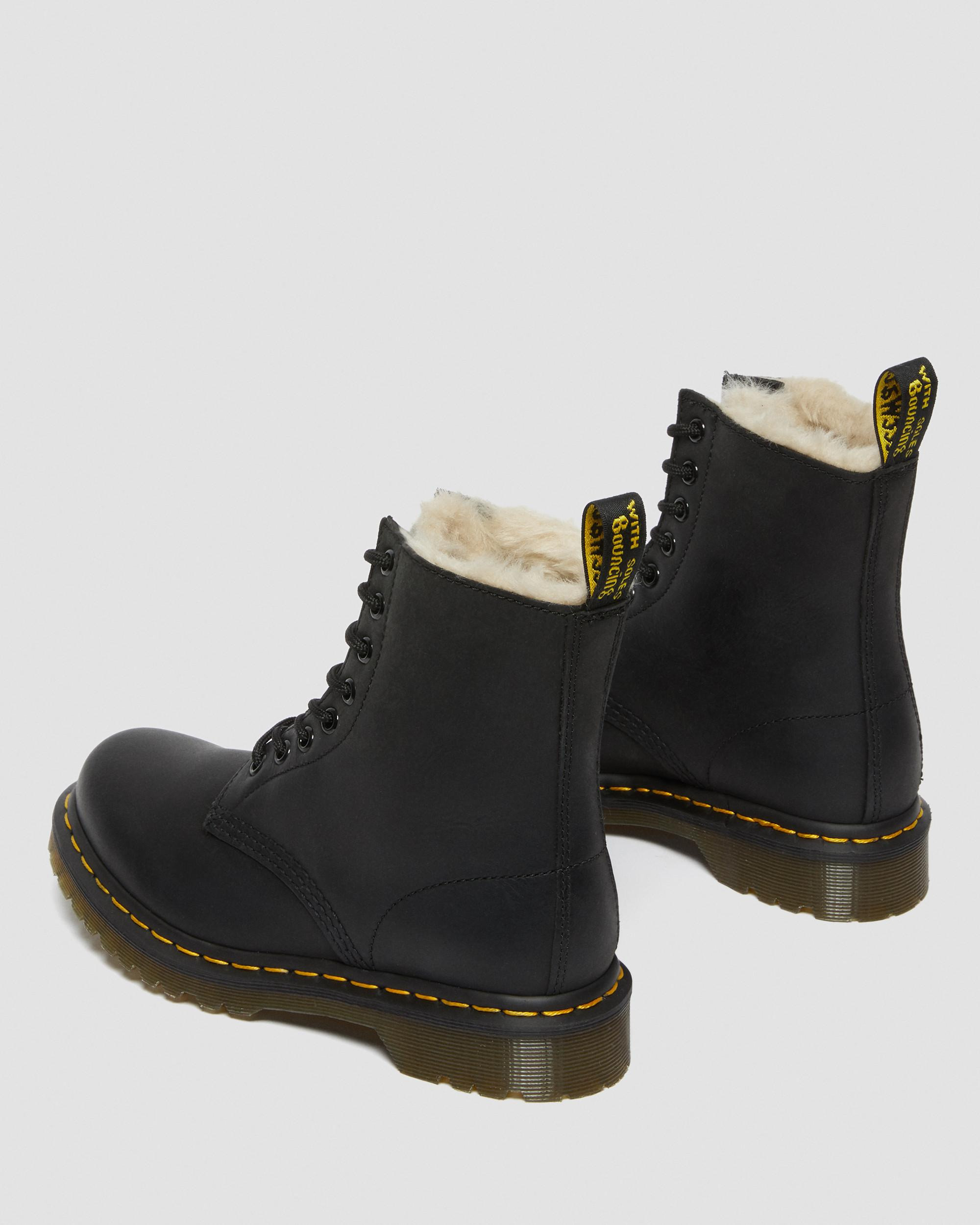 1460 Women's Faux Fur Lined Lace Up Boots - 6