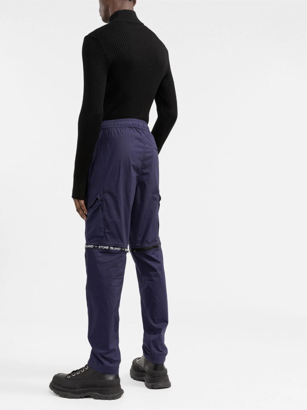 logo-print zip-vent trousers - 4