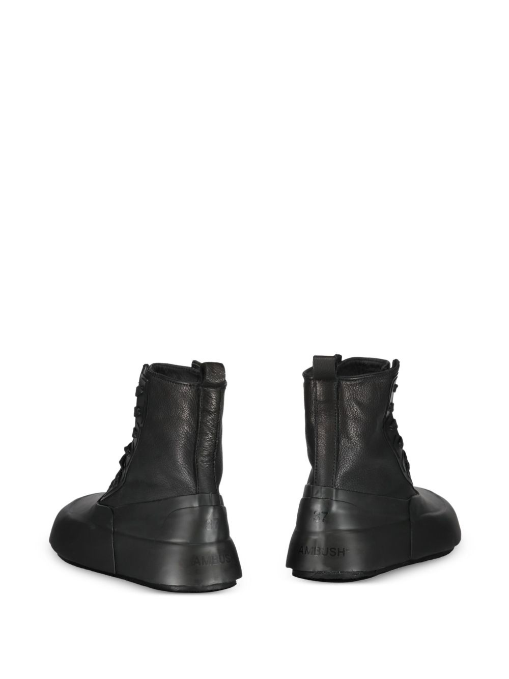 chunky-sole lace-up sneakers - 3