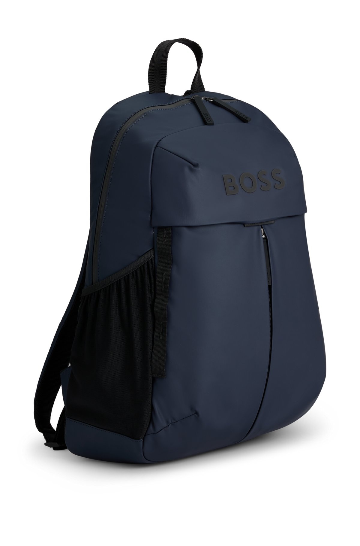 FAUX-LEATHER BACKPACK WITH ZIPPED FRONT POCKET - 5