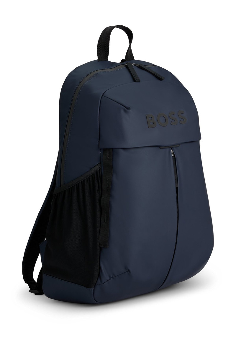 FAUX-LEATHER BACKPACK WITH ZIPPED FRONT POCKET 5