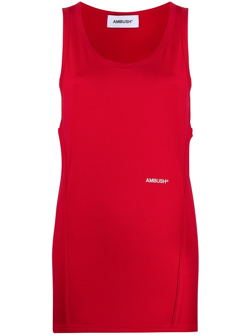 logo-print tank top 1