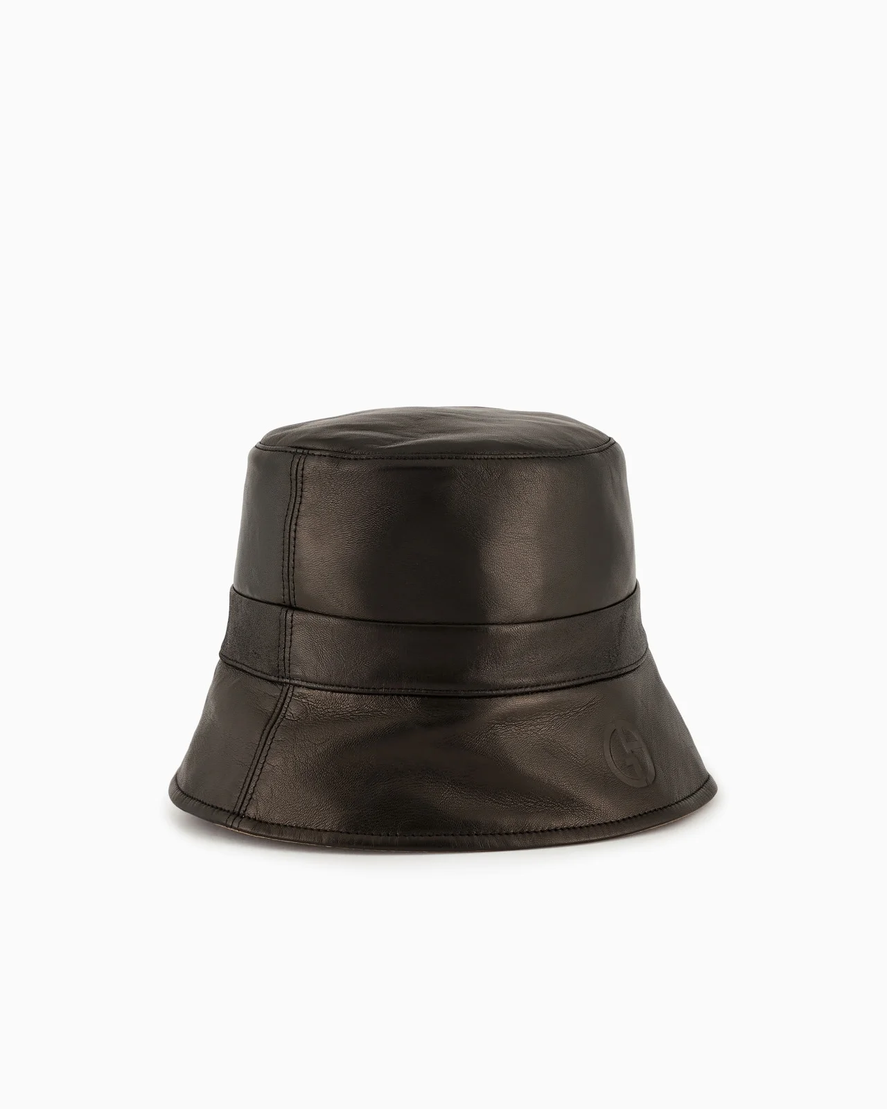 Reversible nappa-leather cloche hat - 1
