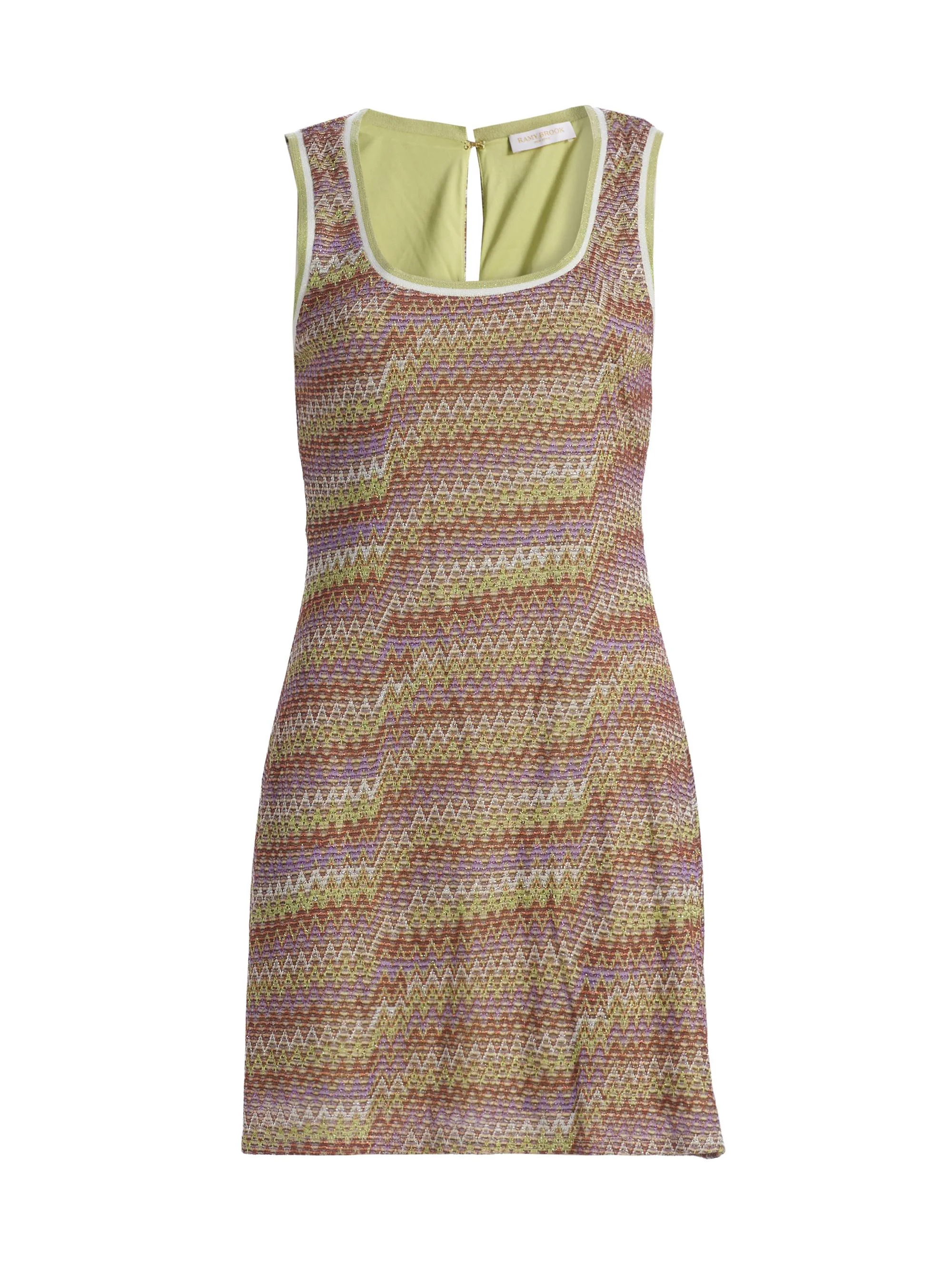 Women's Liora Metallic Weave Mini Dress - Multi Lurex Knit - 1