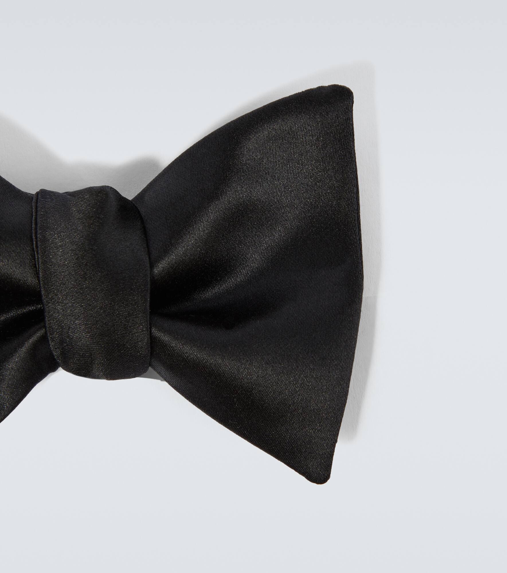 Silk and cotton satin bow tie - 6