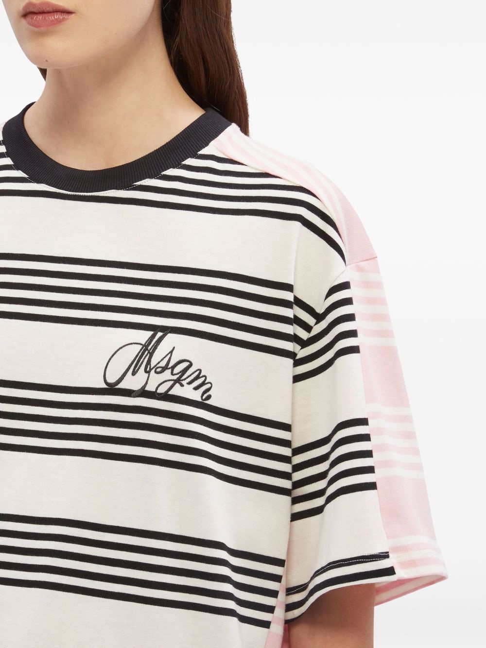 panelled T-shirt - 5