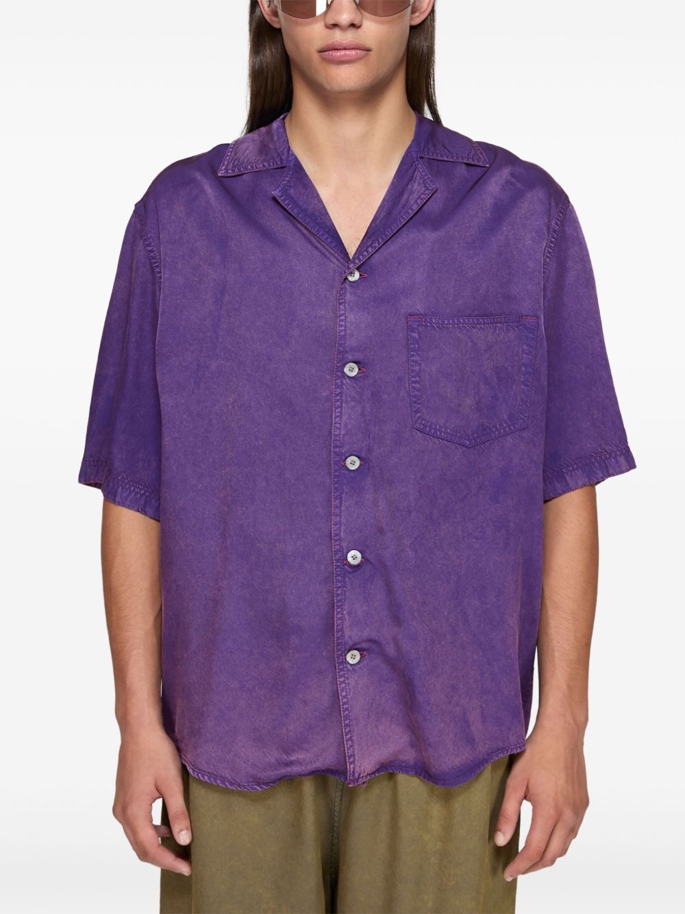 faded-effect shirt - 3