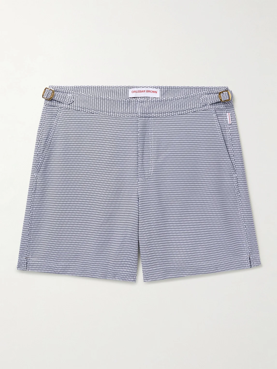 Bulldog X Fenella Slim-Fit Mid-Length Jacquard Swim Shorts - 1