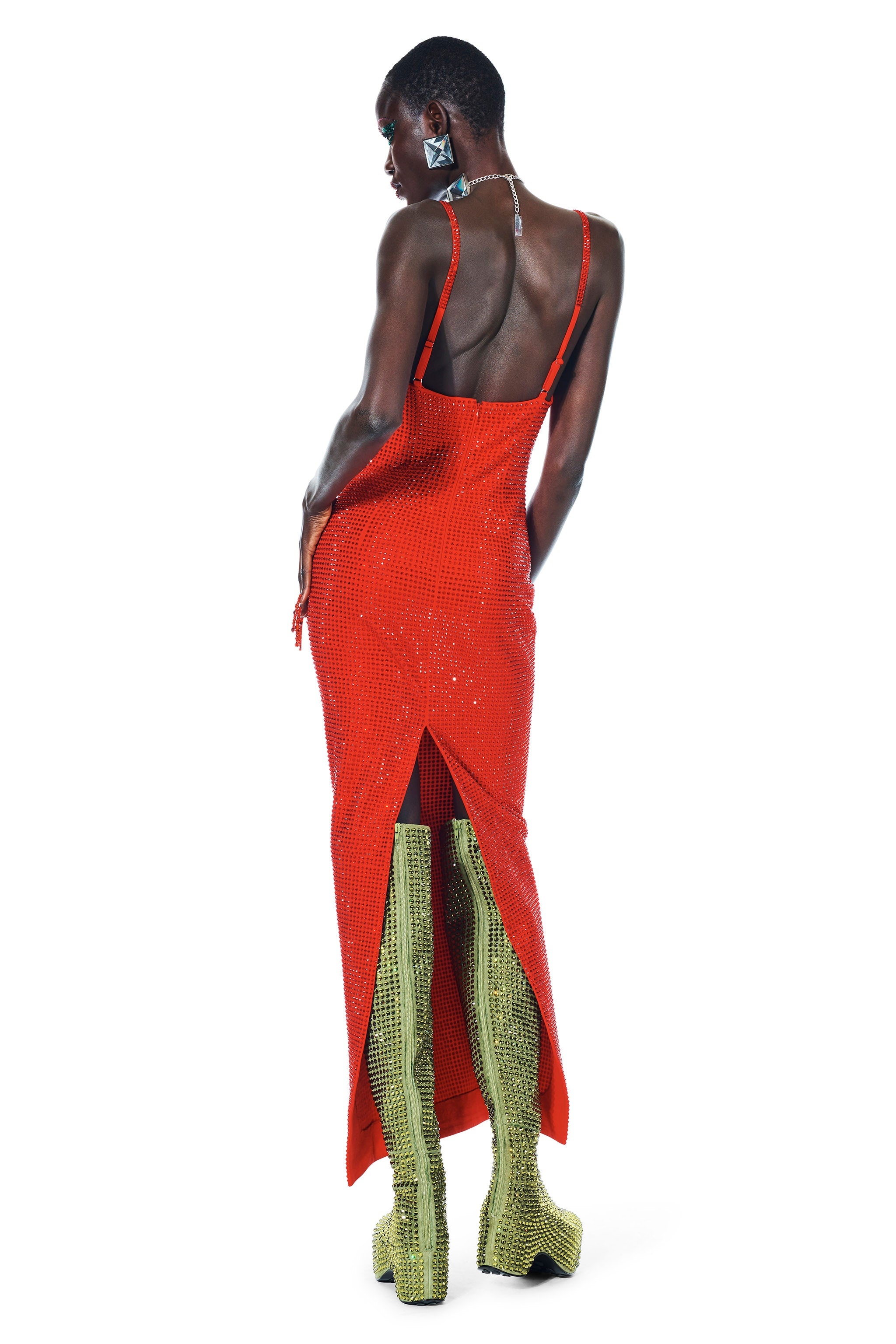 CRYSTAL EMBELLISHED GOWN - 2