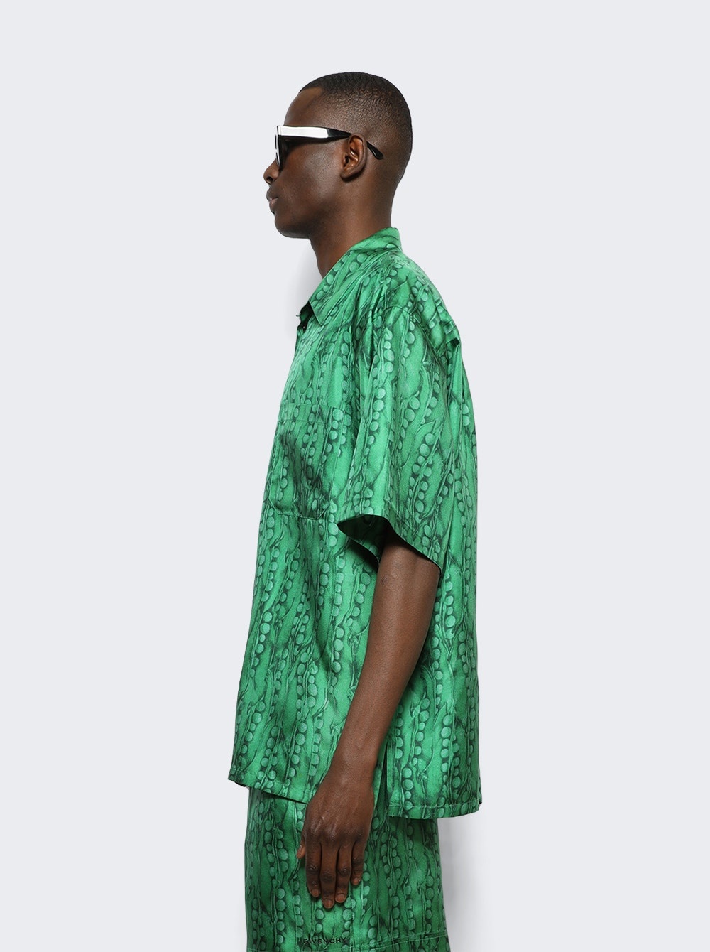 Hawaii Shirt with Front Pocket Green - 4