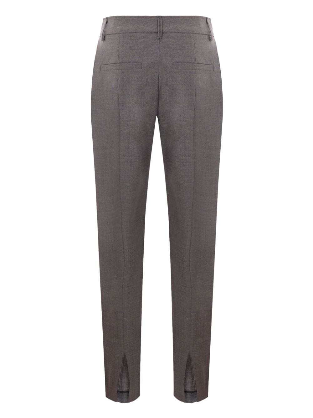 mÃ©lange-effect tailored trousers - 2