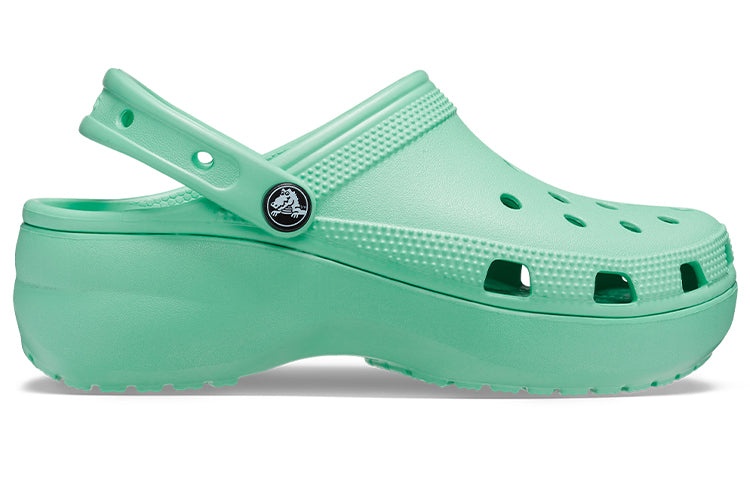 (WMNS) Crocs Classic Platform Clog 'Jade Stone' 206750-3UG - 3