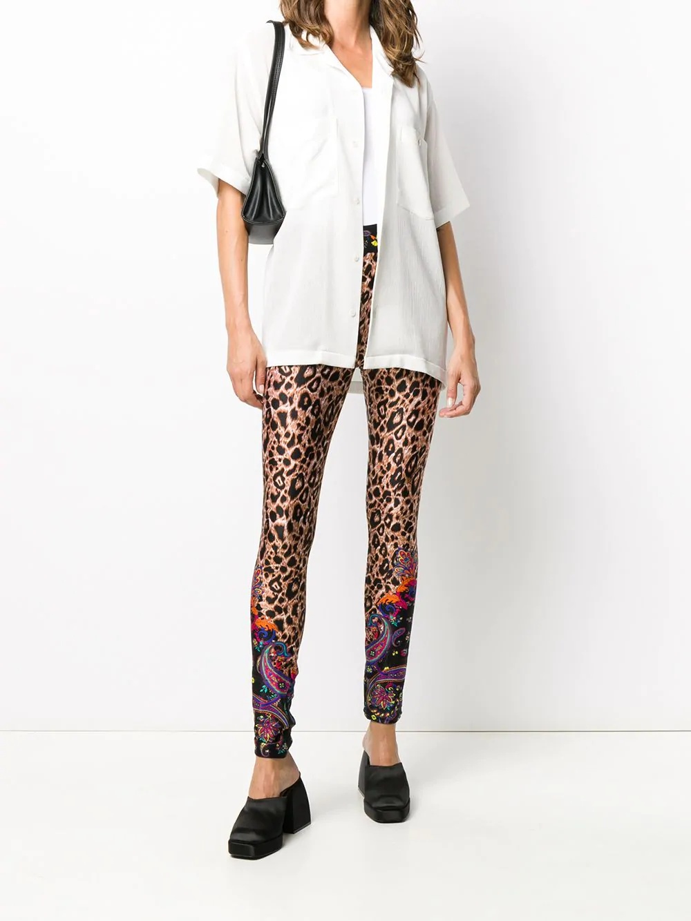 leopard-print leggings - 2