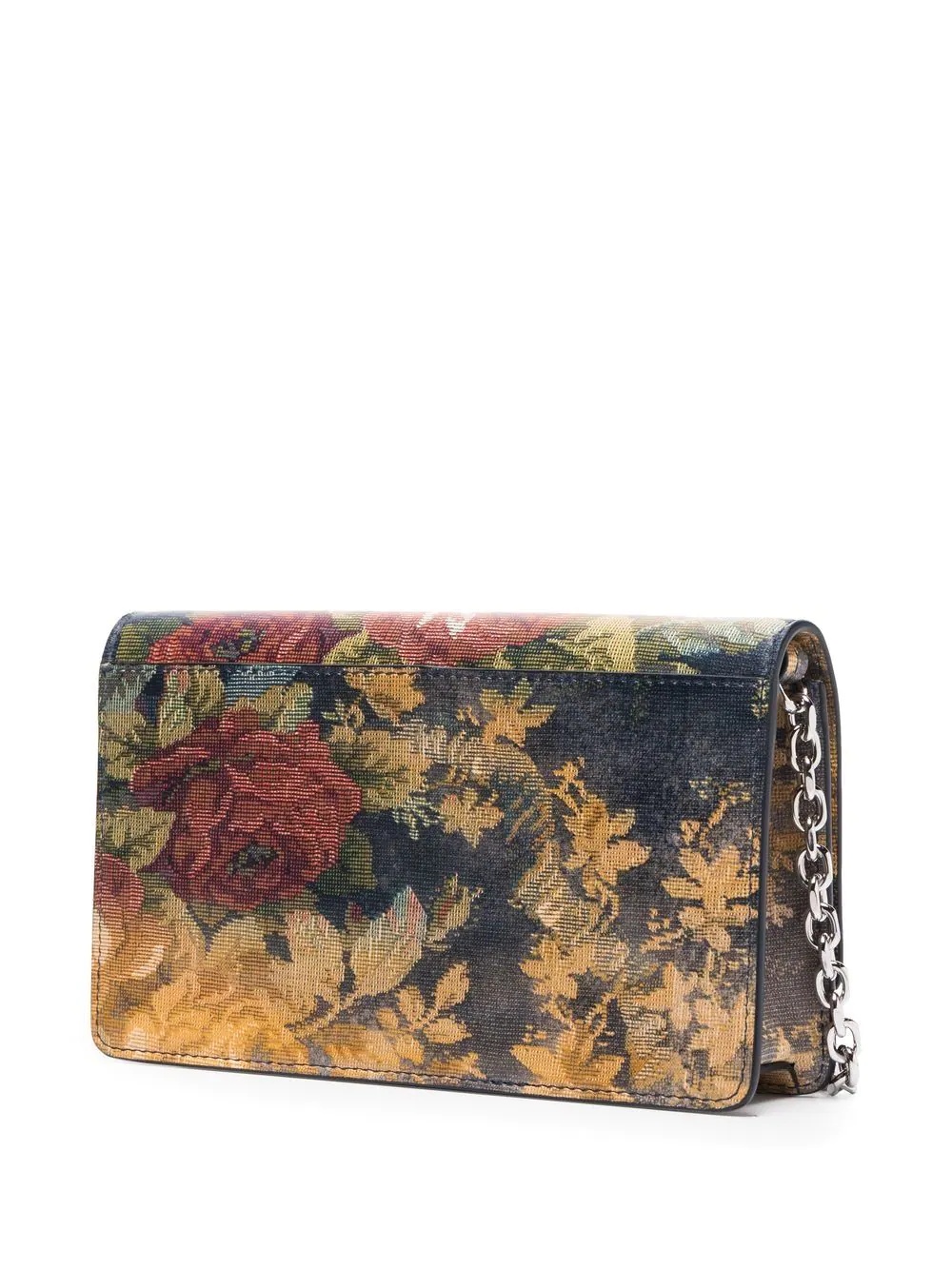 flora-print clutch bag - 3