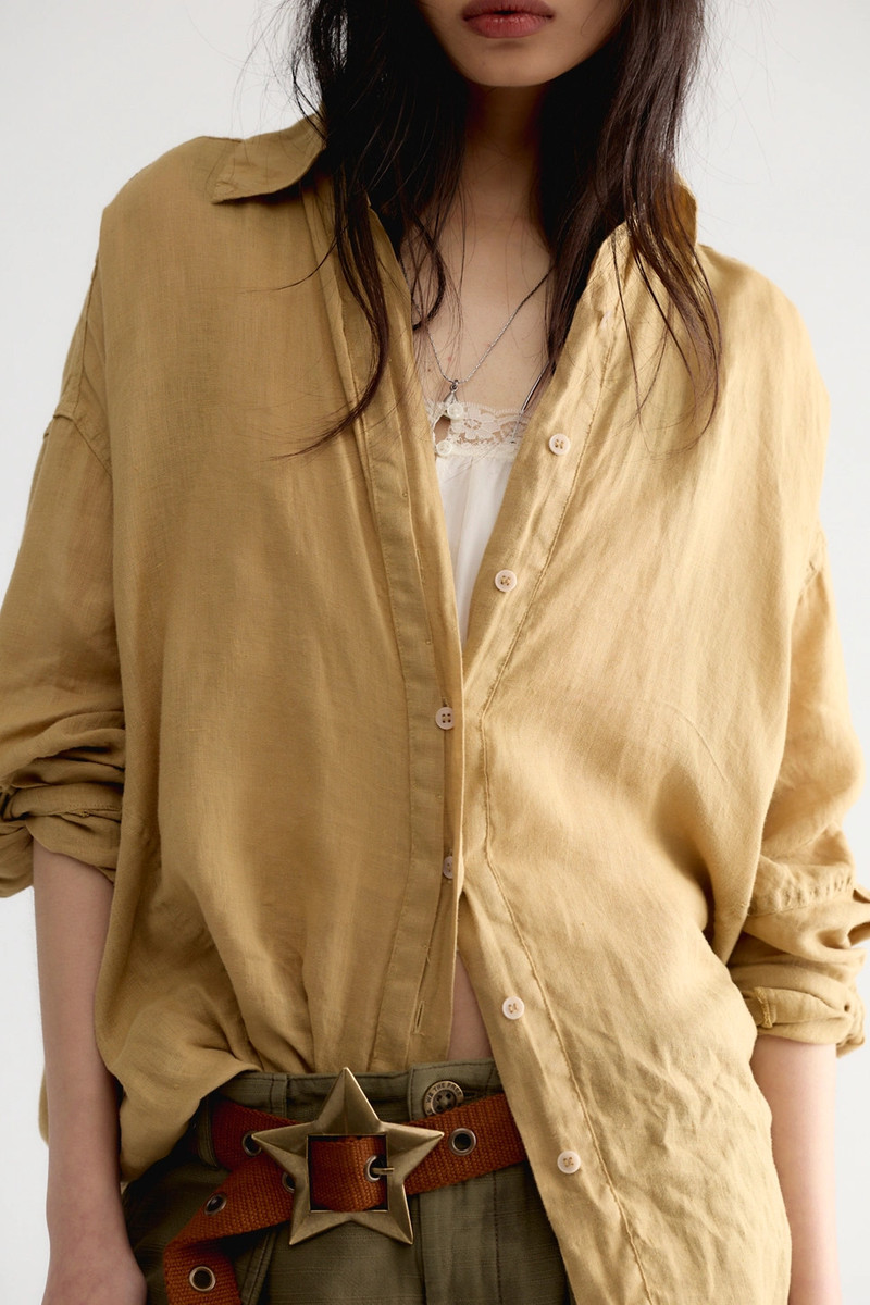 Selene Button Down Linen Shirt 4