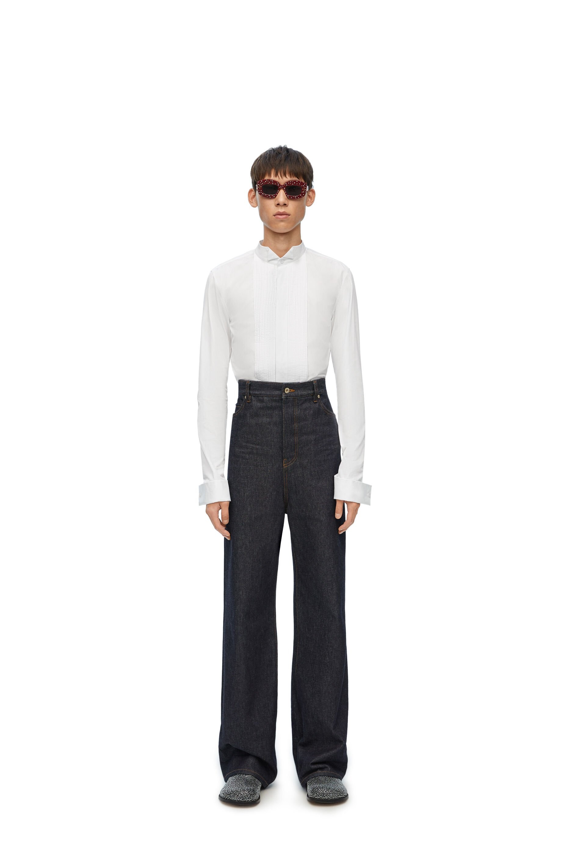 Pleated shirt in cotton - 2