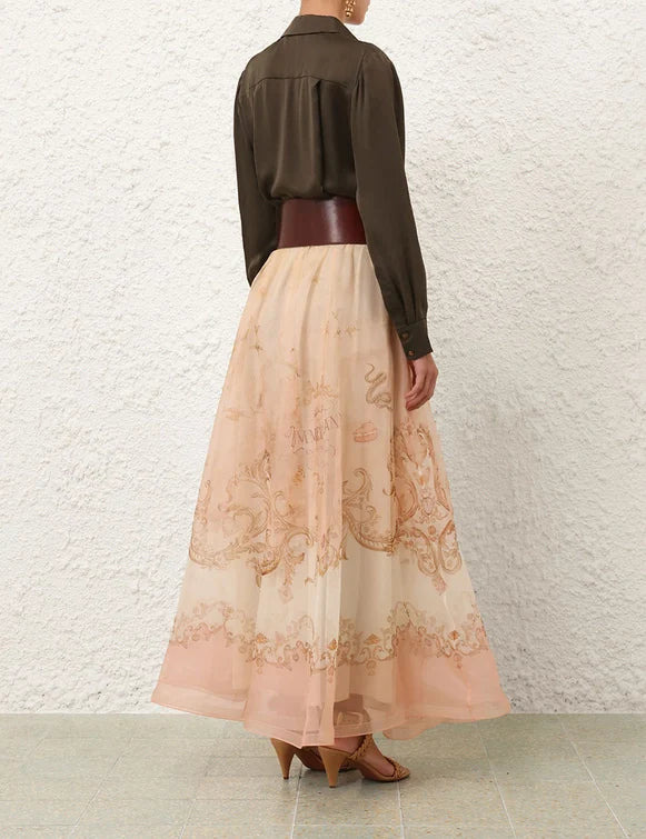 Hypnotic Organza Maxi Skirt - 3