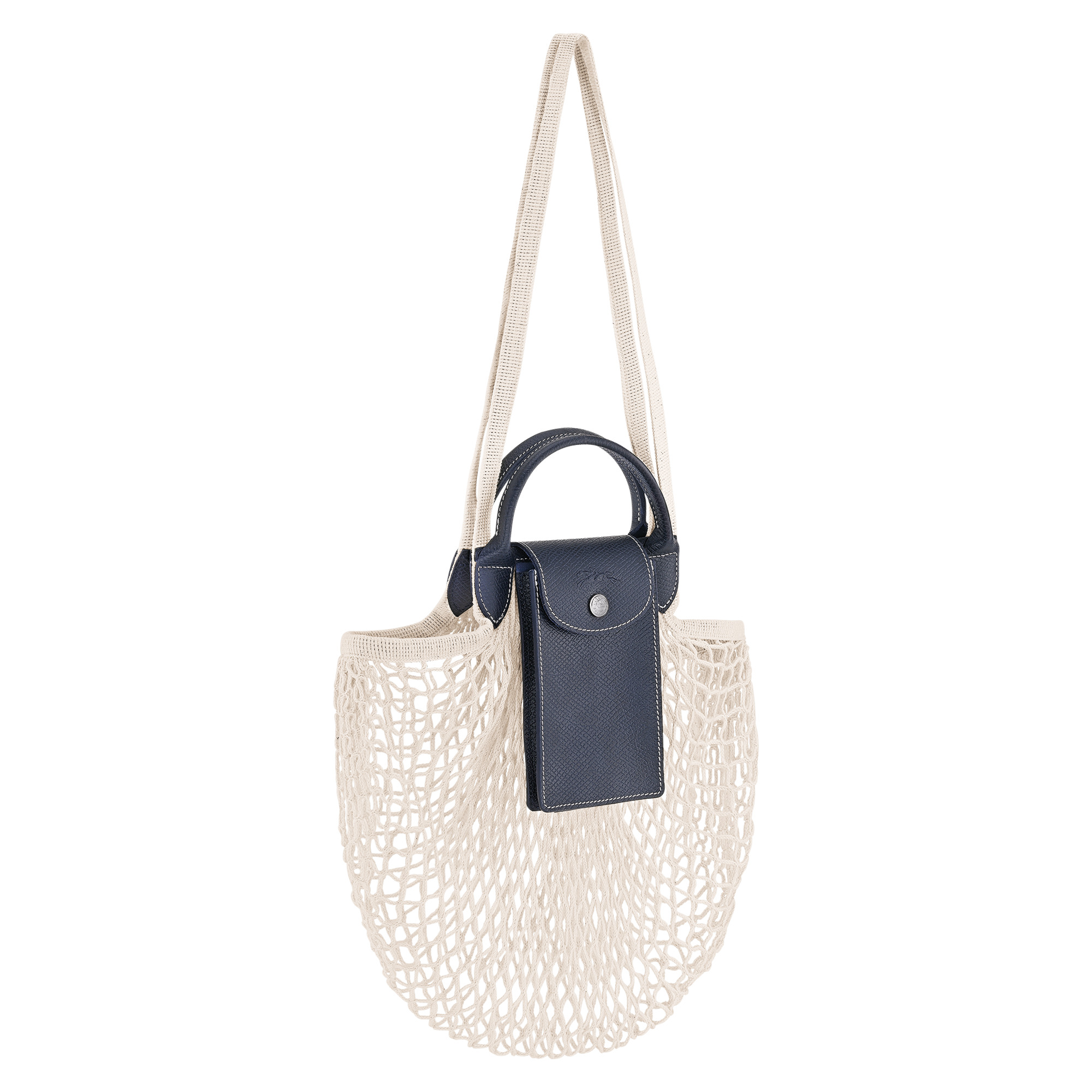 Le Pliage Collection L Mesh bag Navy - Canvas - 3