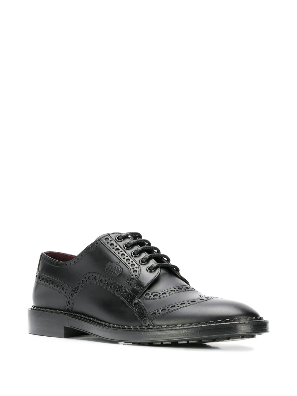 formal leather brogues - 2