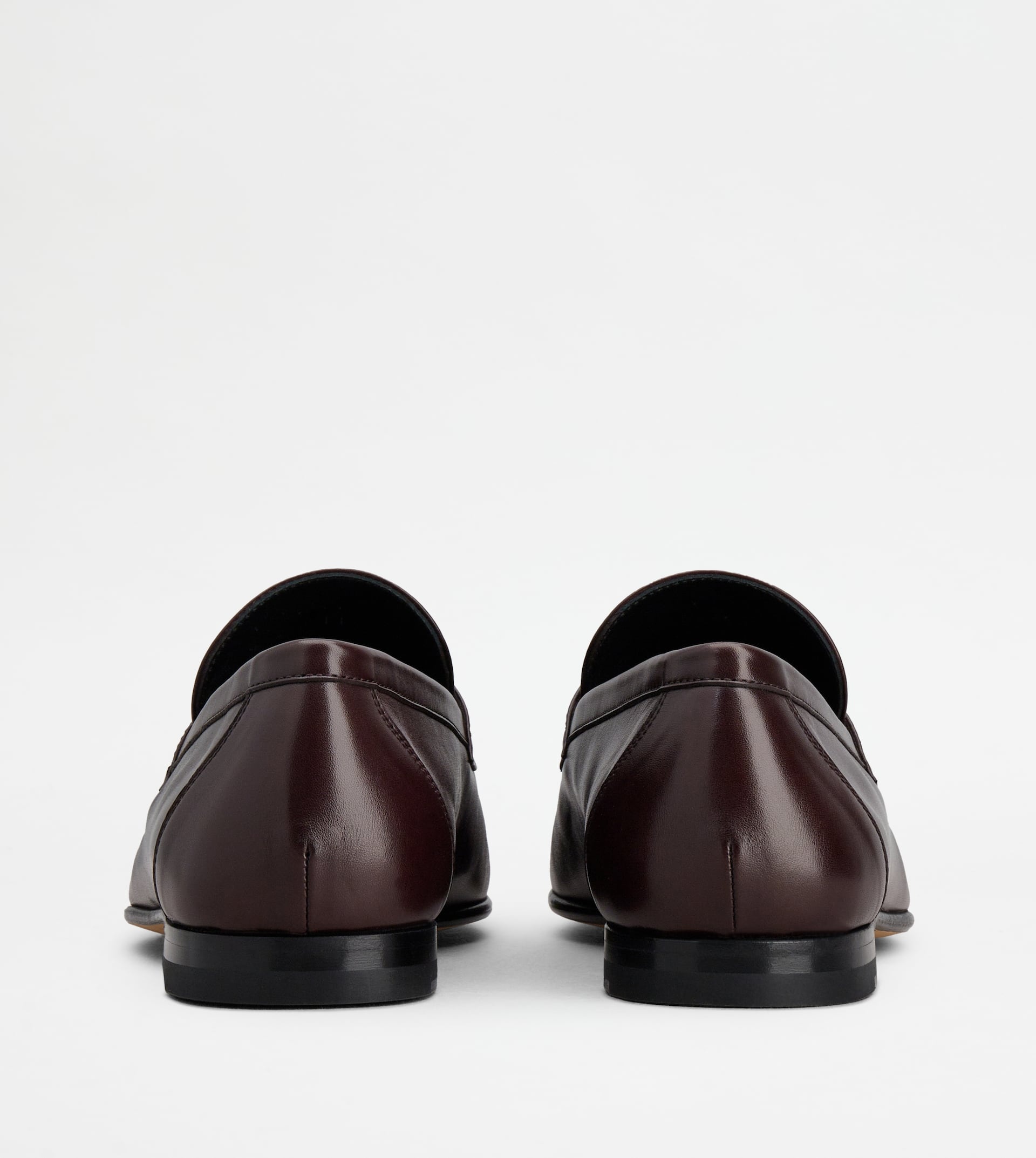 LOAFERS IN LEATHER - BURGUNDY - 3