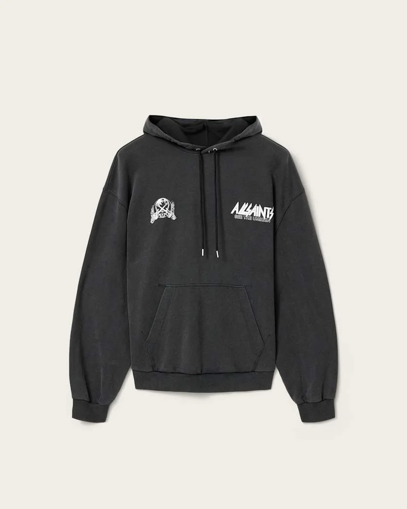 CHROMIUM LONG SLEEVE GRAPHIC HOODIE - 1