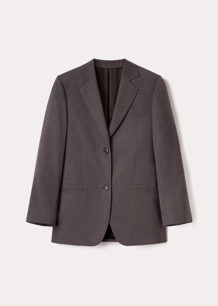 Longline wool blazer mole - 1