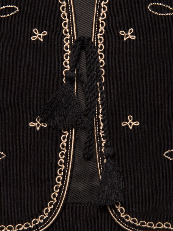 Vera Embroidered Vest Black - 8