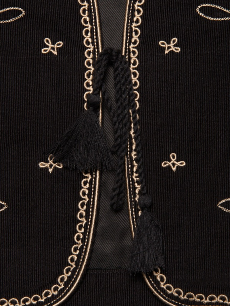 Vera Embroidered Vest Black 8