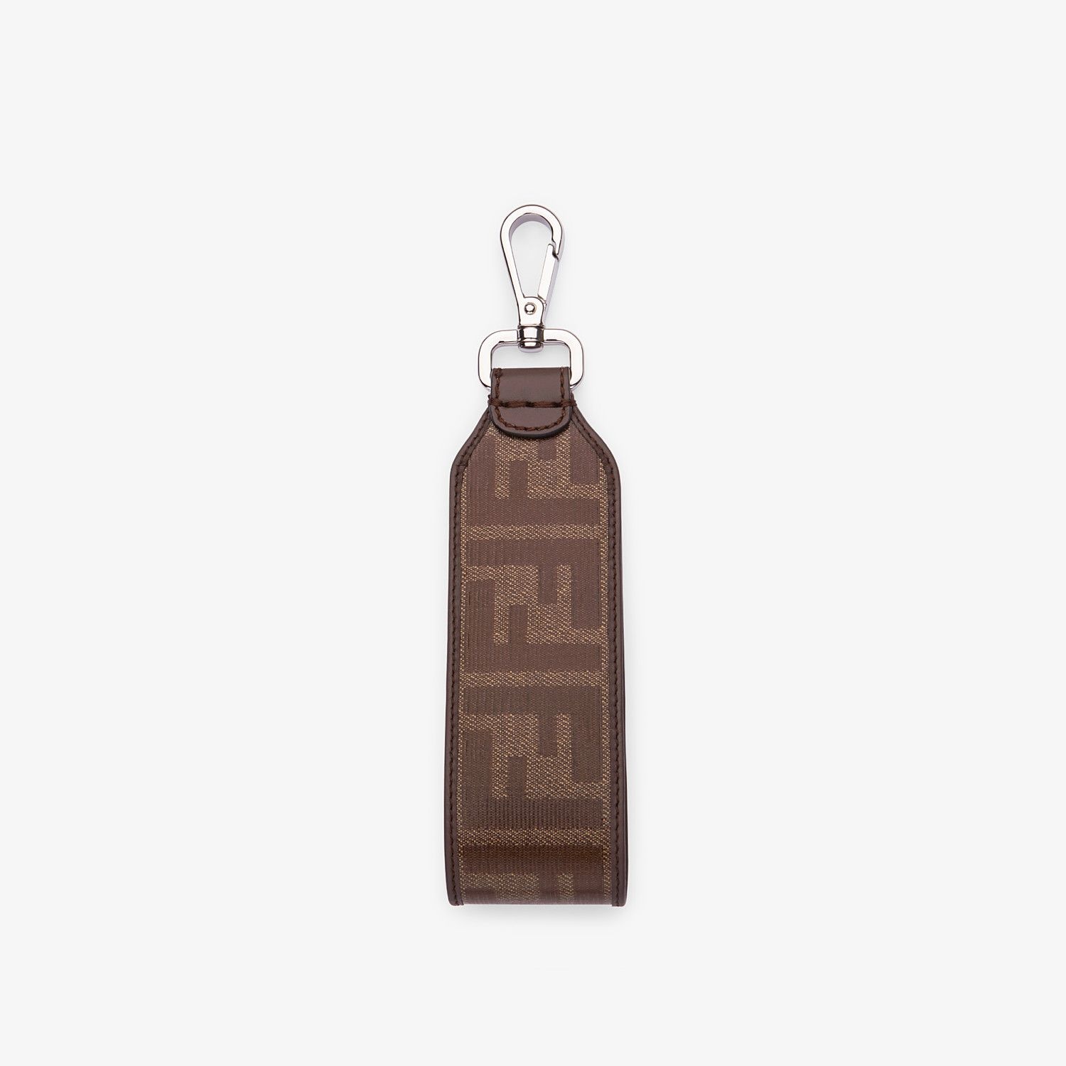 Brown fabric lanyard - 2