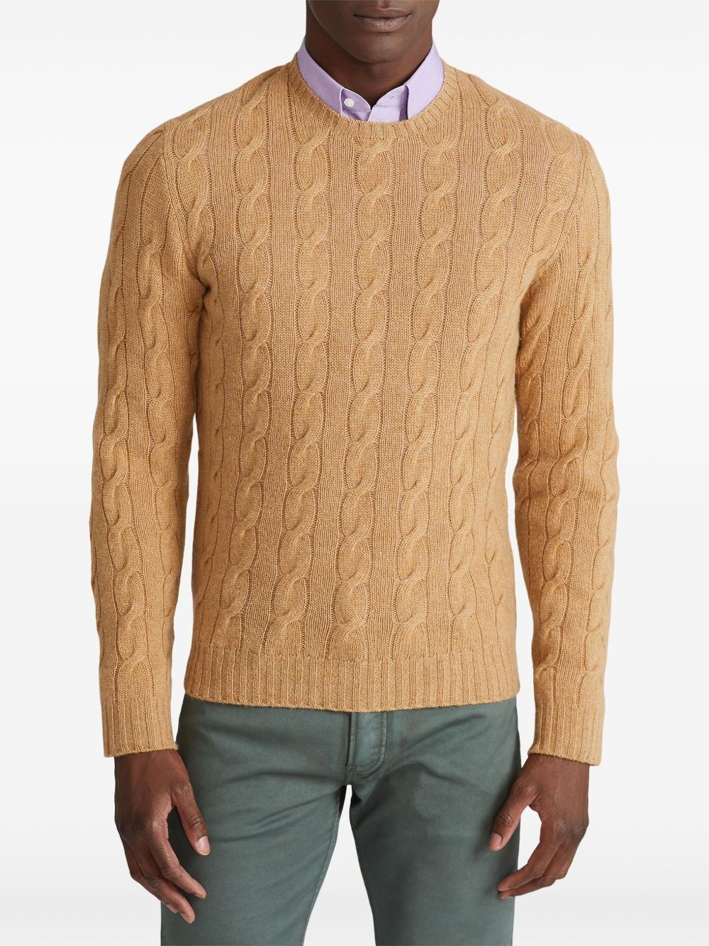 cable-knit jumper - 3